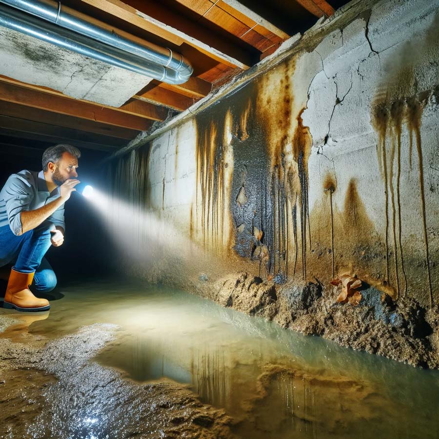 mold in the basement